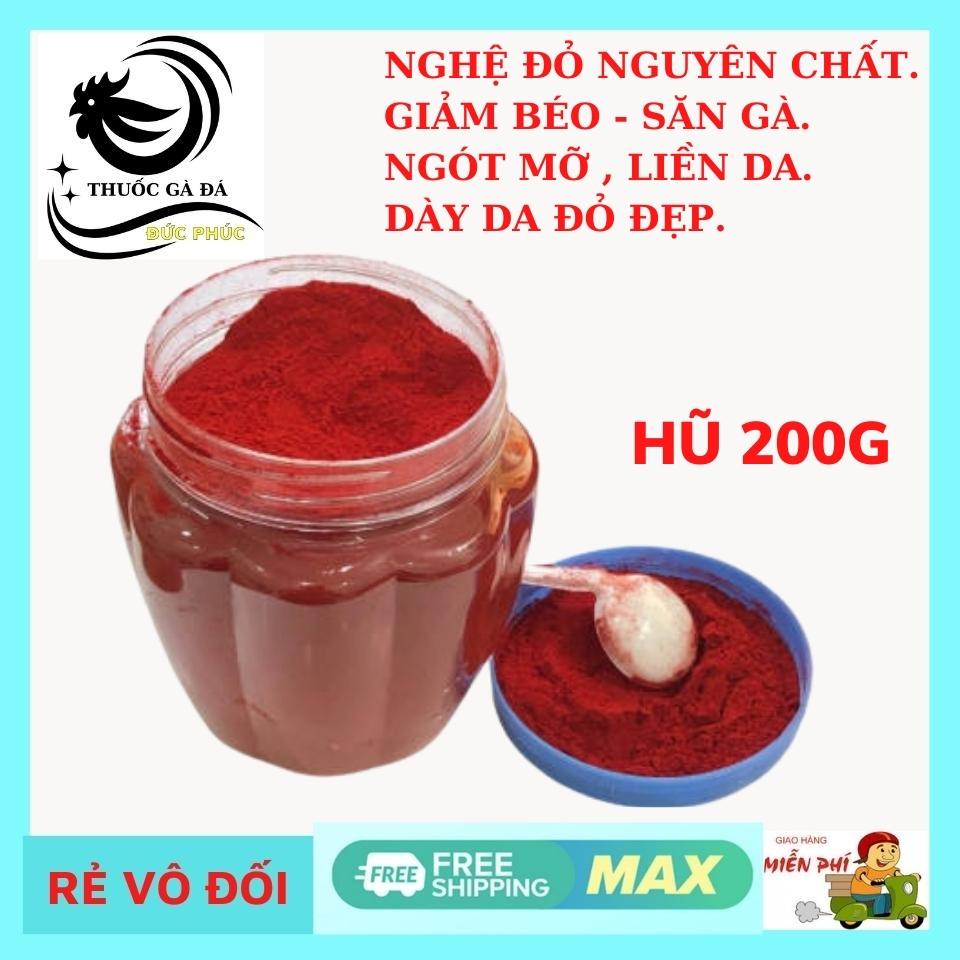 Nghệ đỏ cao cấp cho gà đá 200g , bột nghệ sài gòn chất lượng