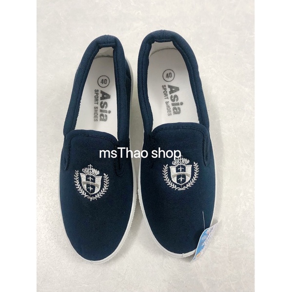 Giày thể thao ASIA xỏ/lười xanh Nam