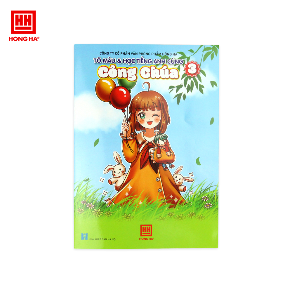 Vở tô màu và học tiếng anh cùng công chúa- Quyển 3