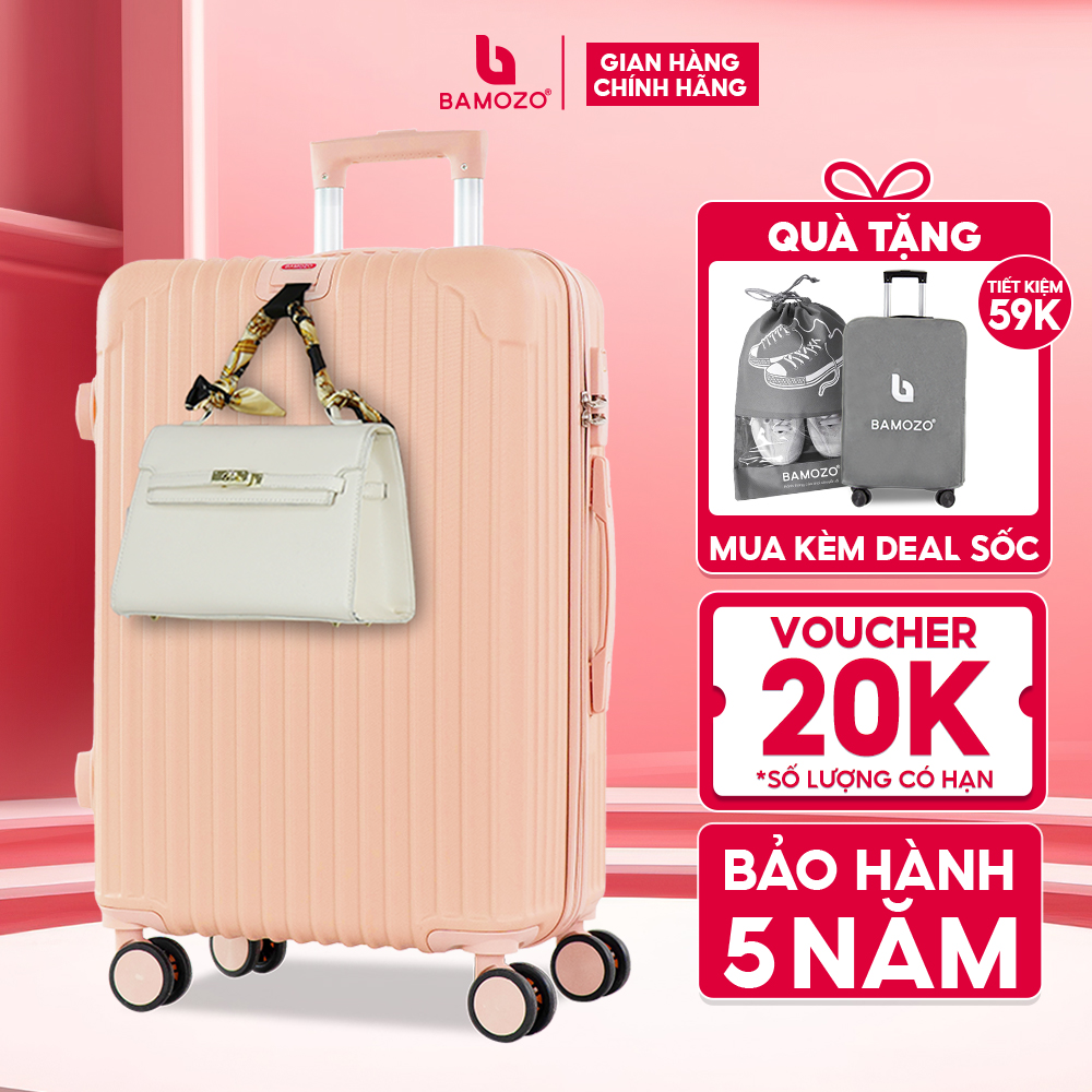 Suitcase travel bamozo premium 8801 size 20inch 24inch, plastic suitcase warranty 5 years, 1 exchange 1 in 30 days