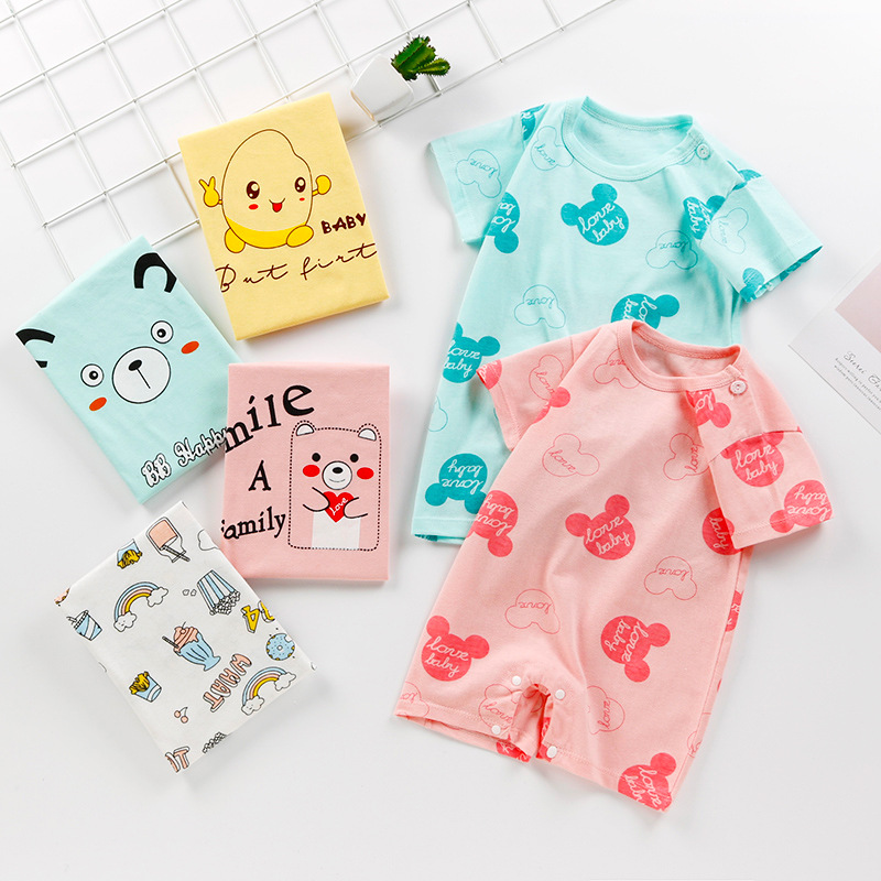 Body cộc tay body cotton đùi cho bé trai bé gái Hàng Xuất Nhật SLH04