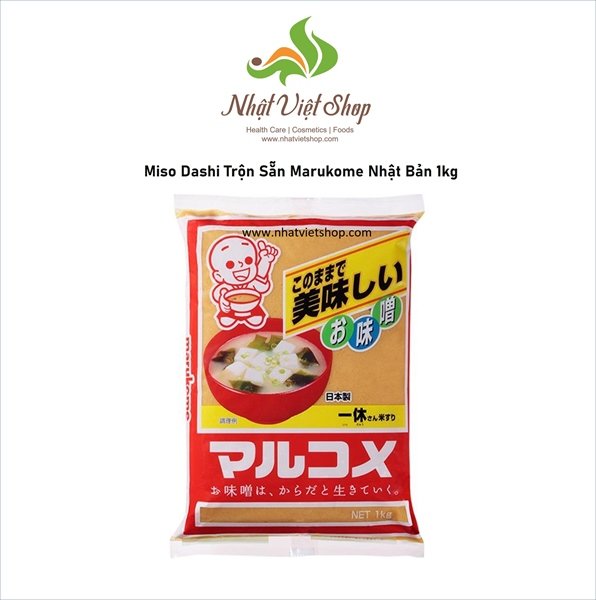 Gia vị miso dashi trộn sẵn marukome nhật bản 750 gram
