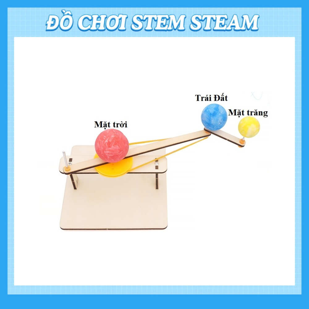 Đồ Chơi STEM STEAM – Mô hình thiên văn Trái Đất, Mặt Trăng Và Mặt Trời (thủ công) - Đồ Chơi Giáo Dục