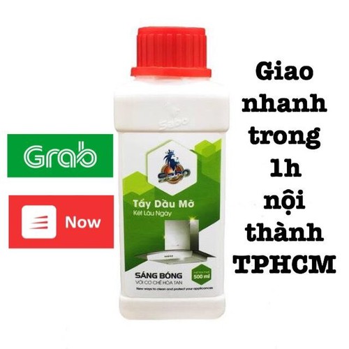 [HCM]Tẩy Dầu Mỡ két lâu năm tẩy nồi chảo inox cháy Sabo-M chai 500ml không mùi