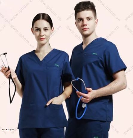 Bộ blu xanh phòng mổ - Quần áo phòng mổ - Quần áo thẩm mỹ, spa vải lon cao cấp cực mát cực mềm nam/nữ