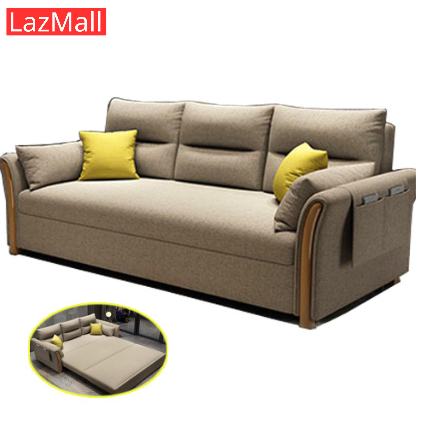 Giường Sofa Thông MinhGhế Sofa Giường Đa Năng Gấp Gọn Có Ngăn Chứa Đồ Tặng Kèm Gối Trị Giá 500k