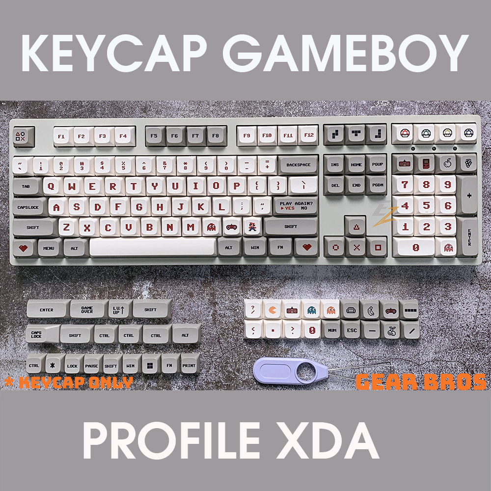 Keycap xda retro gameboy thick pbt dyesub 146 phím của ezpc