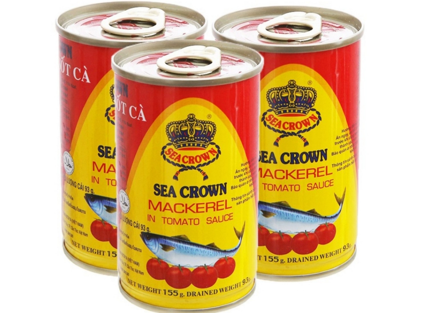 10 HỘP CÁ SỐT CÀ SEA CROWN 155g(DATE 2024)