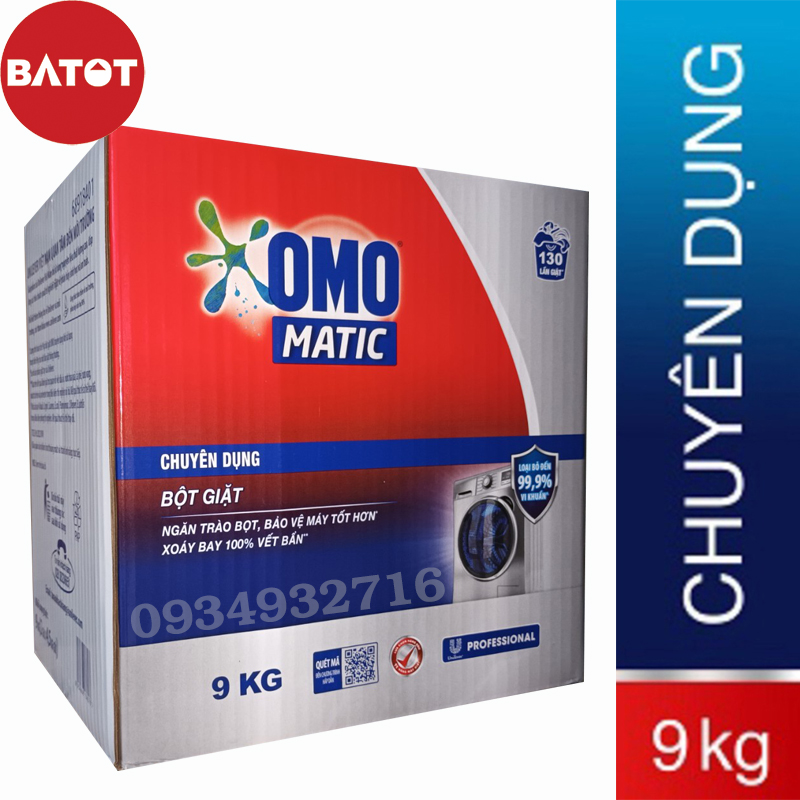 Bột giặt Omo Chuyên Dụng 9kg Siêu Tiết Kiệm