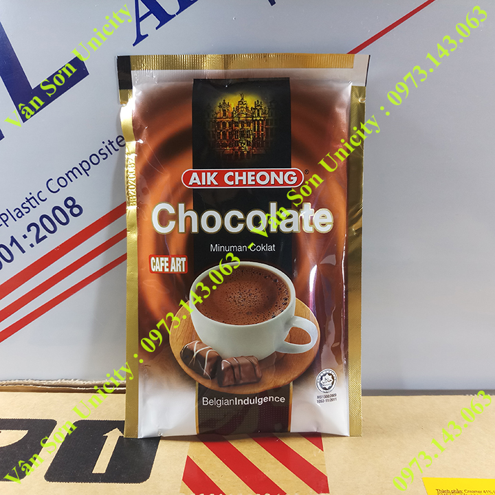 Gói nhỏ thức uống Socola (Chocolate) Aik Cheong 40g