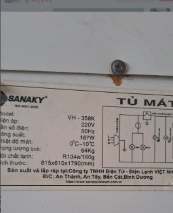 Ron cửa cho tủ mát Sanaky các Model