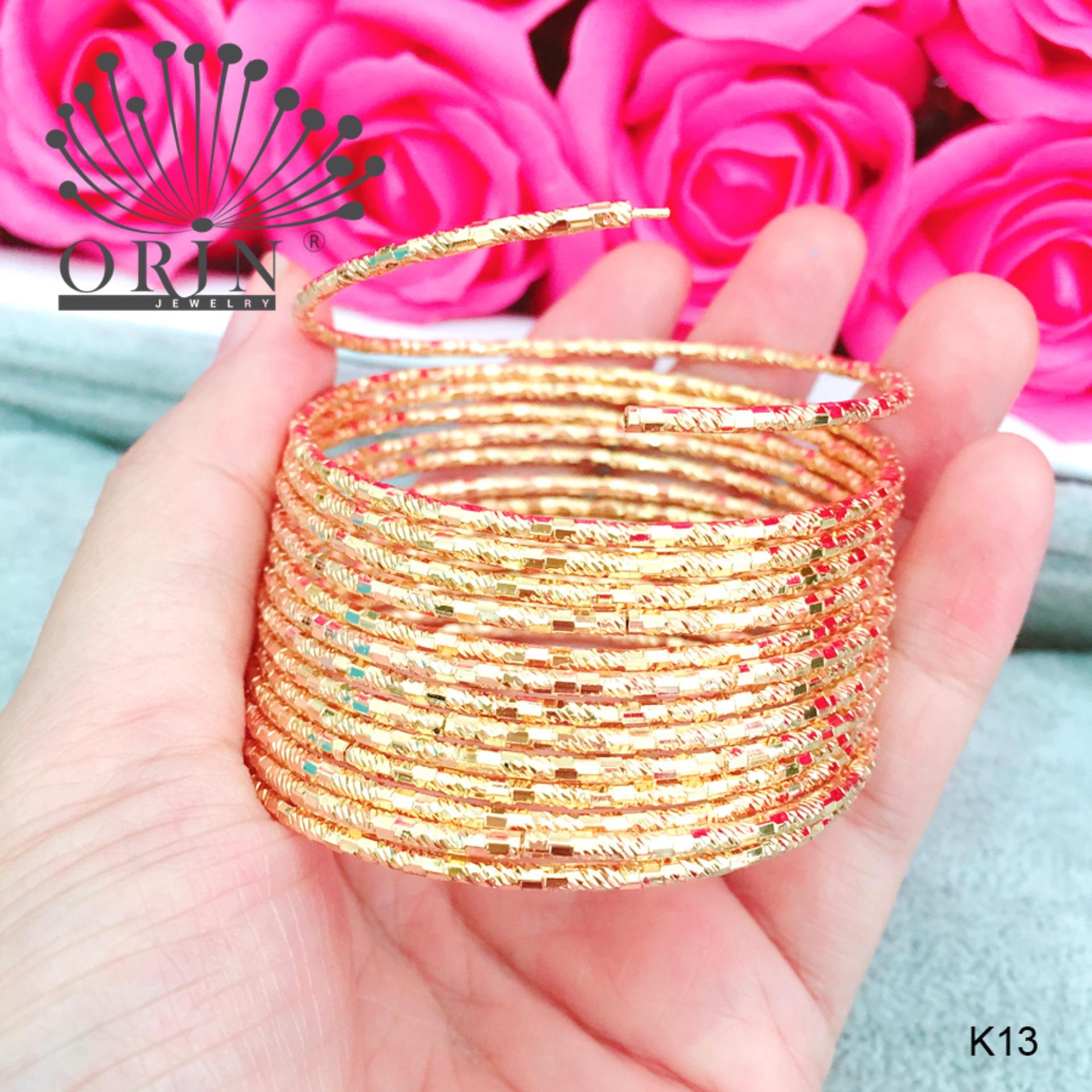 Bộ 7 vòng ximen bản nhuyễn có khóa bền màu đốt trúc K13 thiết kế thời thượng Orin V2161