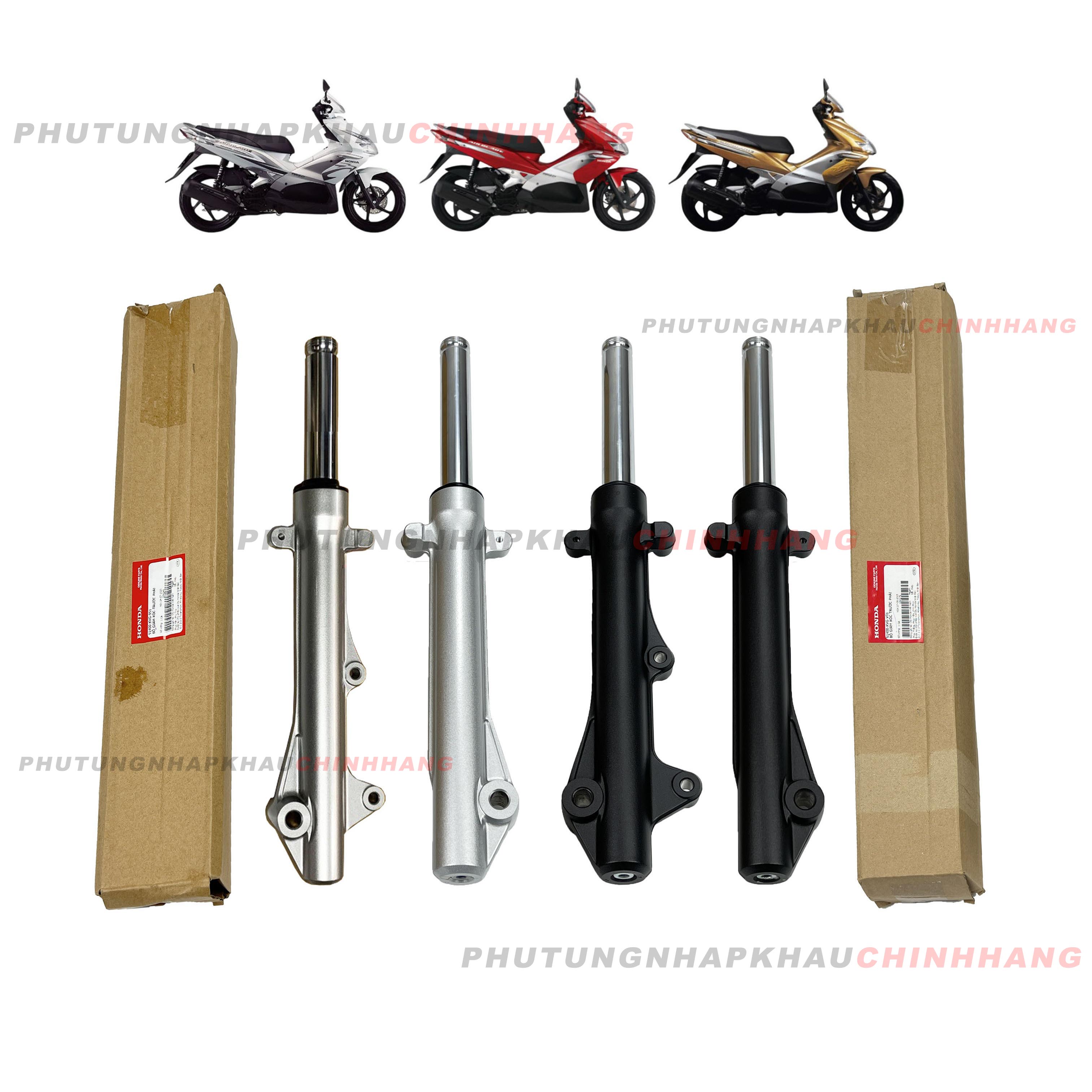 Phuộc trước Air Blade 110 2008 2009 2010 chính hãng, Bộ giảm xóc trước Trái Phải AB 110 Fi Xăng Cơ Chế Cơ