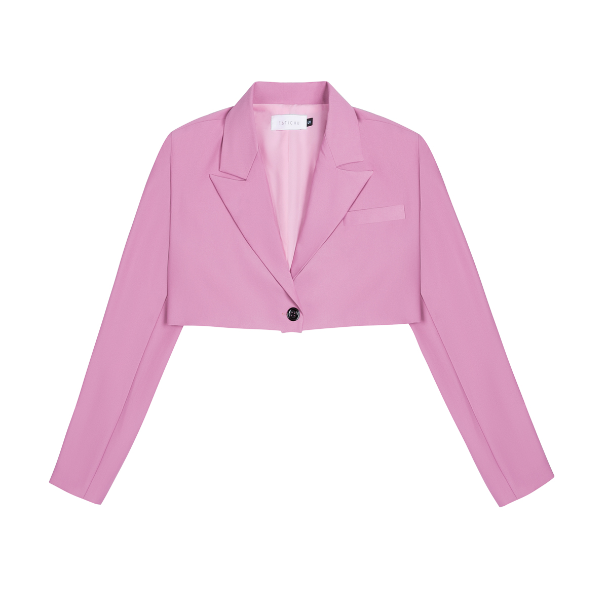 Tatichu - feminio cropped blazer - áo blazer croptop hồng