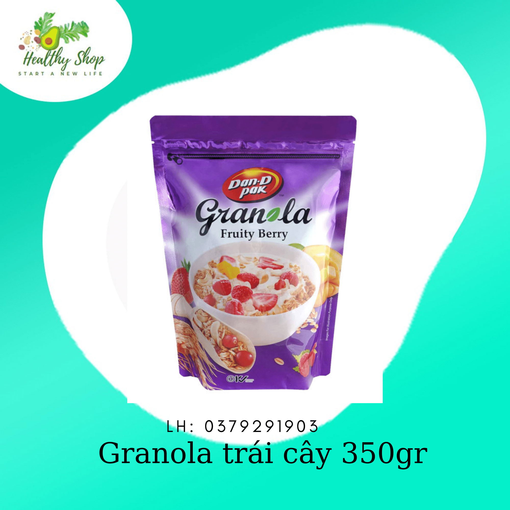 Granola-Thập cẩm hạt và trái cây khô 350g