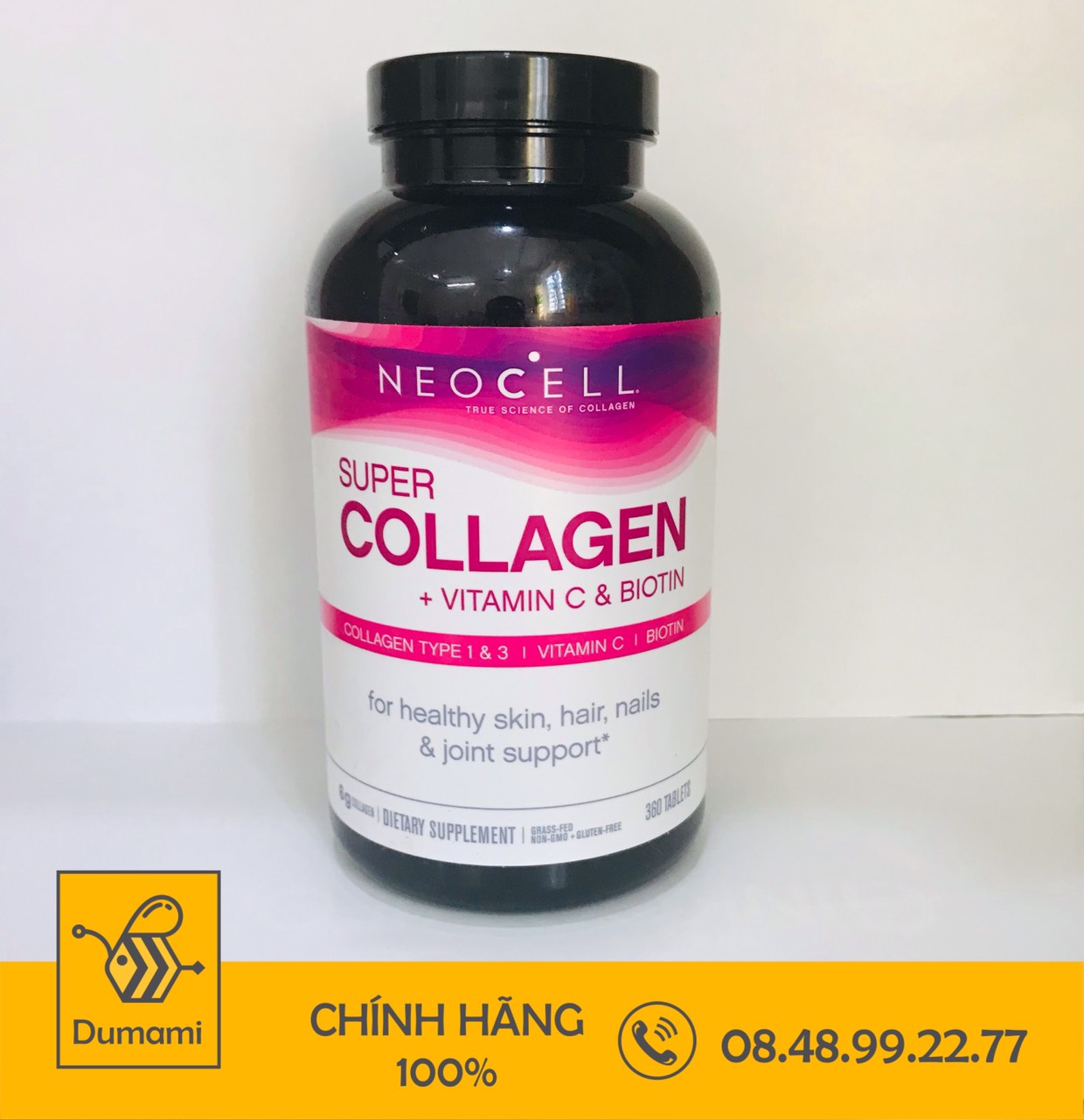 Viên uống super collagen neocell +c 6000 mg type 1 - 3 neocell 360 viên