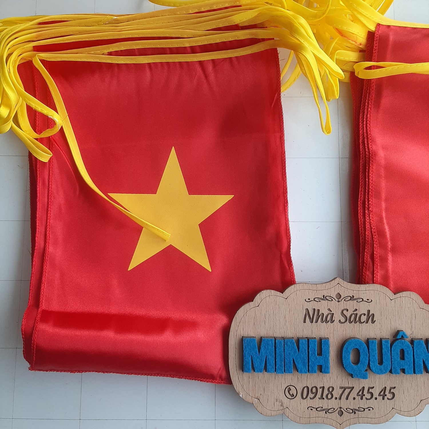Cờ dây/dây cờ tổ quốc in 2 mặt , 10 mét, 25 lá cờ/dây