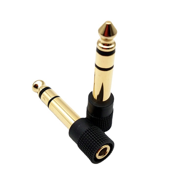 JACK CHUYỂN JACK 3.5  SANG JACK 6.5mm , Đầu chuyển 3.5mm sang 6.5mm stereo cho Tai nghe Micro