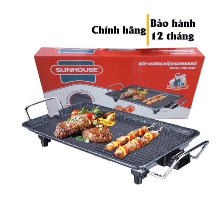 Bếp nướng điện Sunhose SHD4607 công nghệ nhật công xuất 1500W ,Bếp nướng điện Không Khói, bếp nướng không khói ,bếp nướng điện, chảo nướng điện không khói ,chảo nướng ,với thiết kế rễ dang sử dụng tiết kiệm điện .