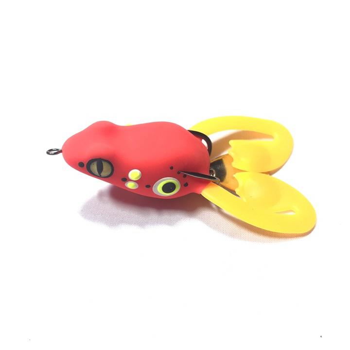 Mồi câu Nhái Giả Thái Lan hàng Cao Cấp - Mồi câu Nhái Giả lưỡi kép có thìa, có chân câu Lure câu Cá Lóc, Cá Mú SIÊU NHẠY