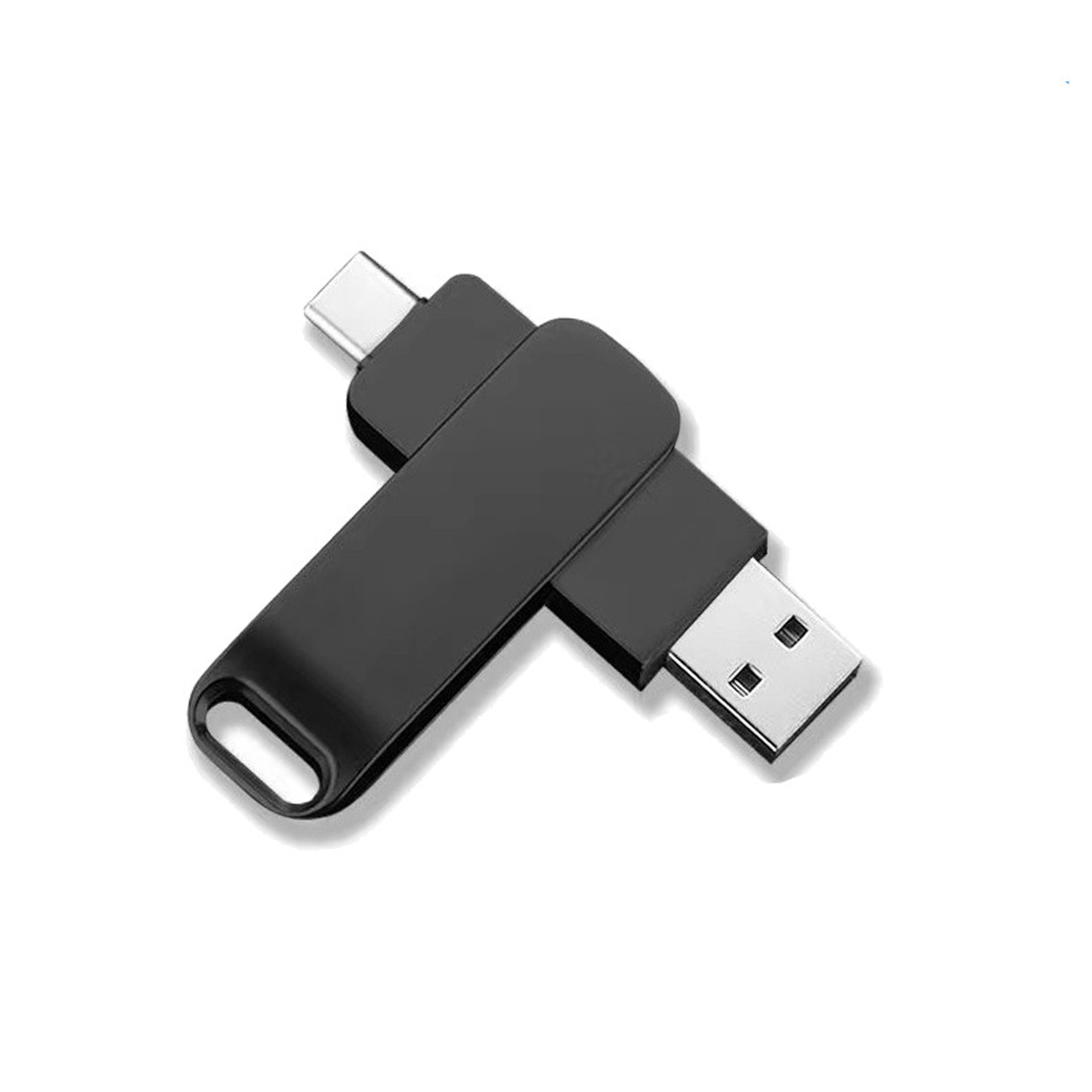 type-c Điện Thoại Di Động u Đĩa logo Ổ Đĩa Flash USB Xoay Kim Loại 64g Tốc