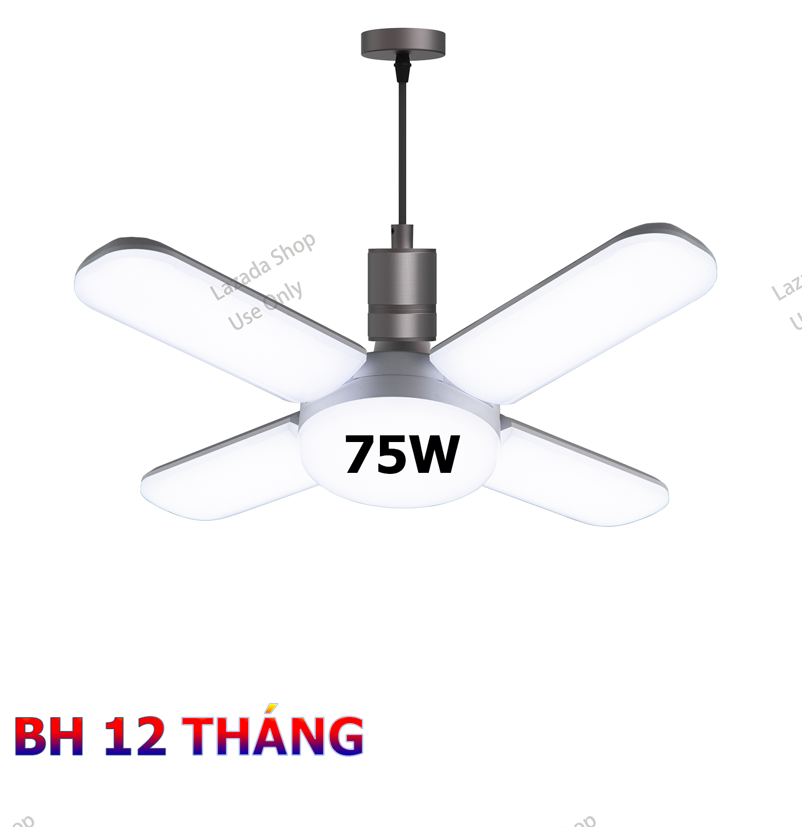 Bóng Đèn Led Hình 3 Cánh Quạt  45W 4 Cánh Quạt+1 công suất 60W 5 Cánh Quạt+1 75W chuẩn đuôi E27 ánh sáng trắng siêu sáng