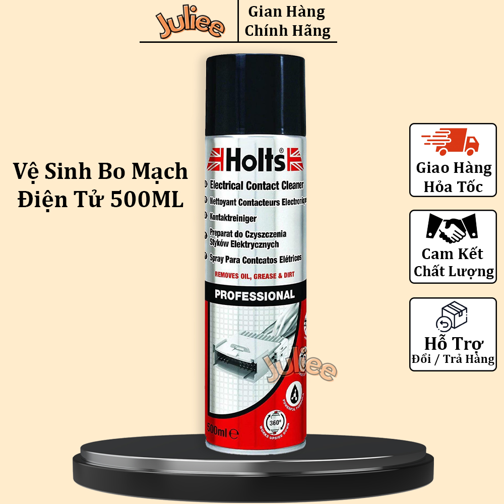 Chai xịt vệ sinh bo mạch điện tử holts 500ml xuất xứ anh quốc - chai xịt tẩy rửa bo mạch, điểm tiếp xúc điện tử vệ sinh tivi, máy tính, máy ảnh, vệ sinh giắc cắm điện