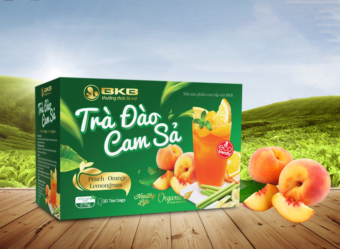 Trà đào cam sả bkb 275g