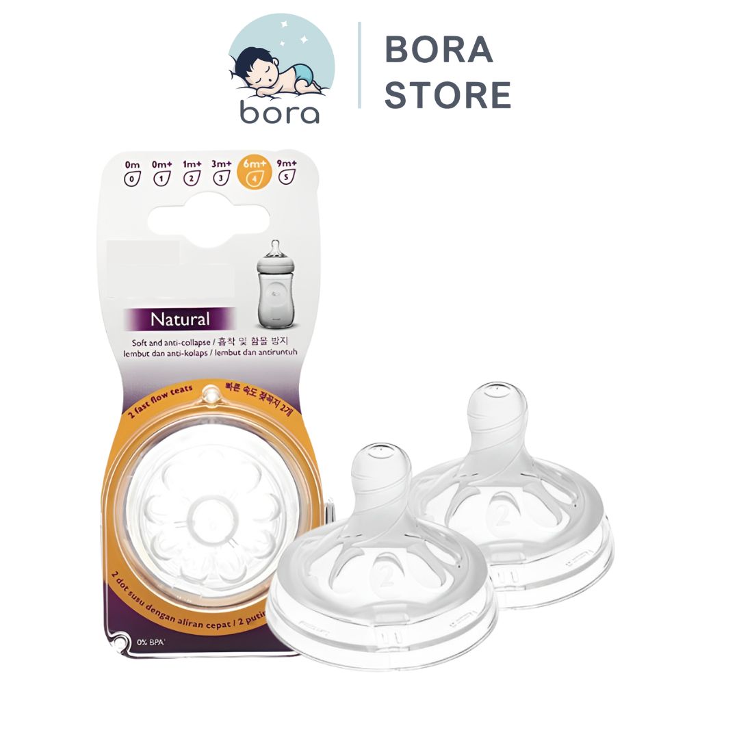 Núm ti Avent Natural cổ rộng [Đủ size 0-Y][Cam kết chính hãng]