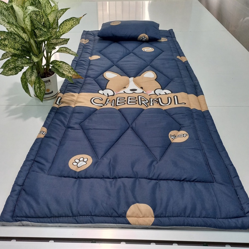 Nệm văn phòng- nệm ngủ văn phòng gấp gọn 80x190 có gối + túi dựng tiện lợi