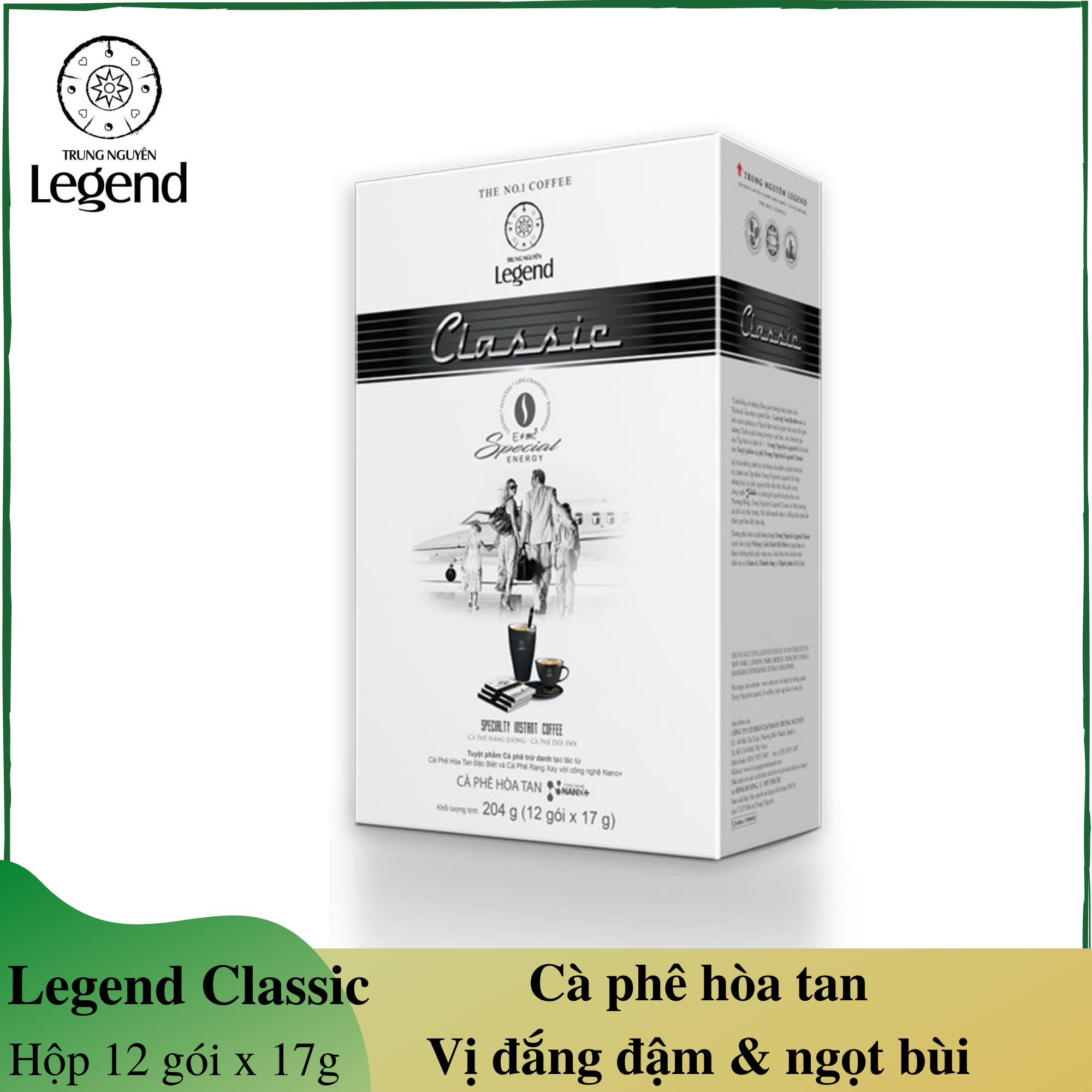 Cà phê Trung Nguyên Legend Classic - Hộp 12 gói