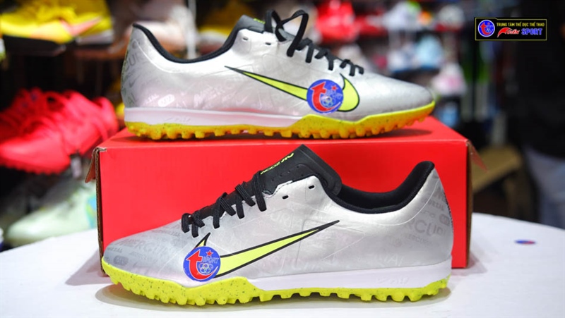 Giày đá bóng mercurial vapor- 15 academy tf - xám
