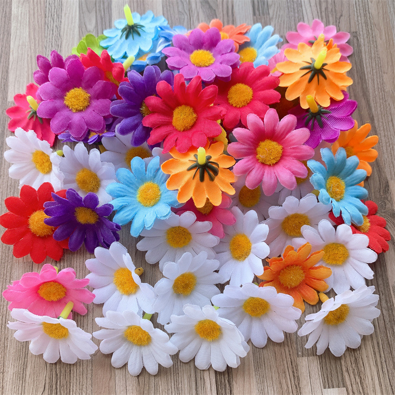 Túi 50 đầu bông cúc nhỏ trang trí,kích thước 4cm