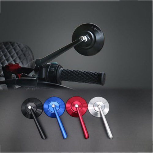 Gương xe máy tròn nhỏ gọn Rizoma, nhôm CNC góc nhìn rộng lắp cho mọi loại xe máy