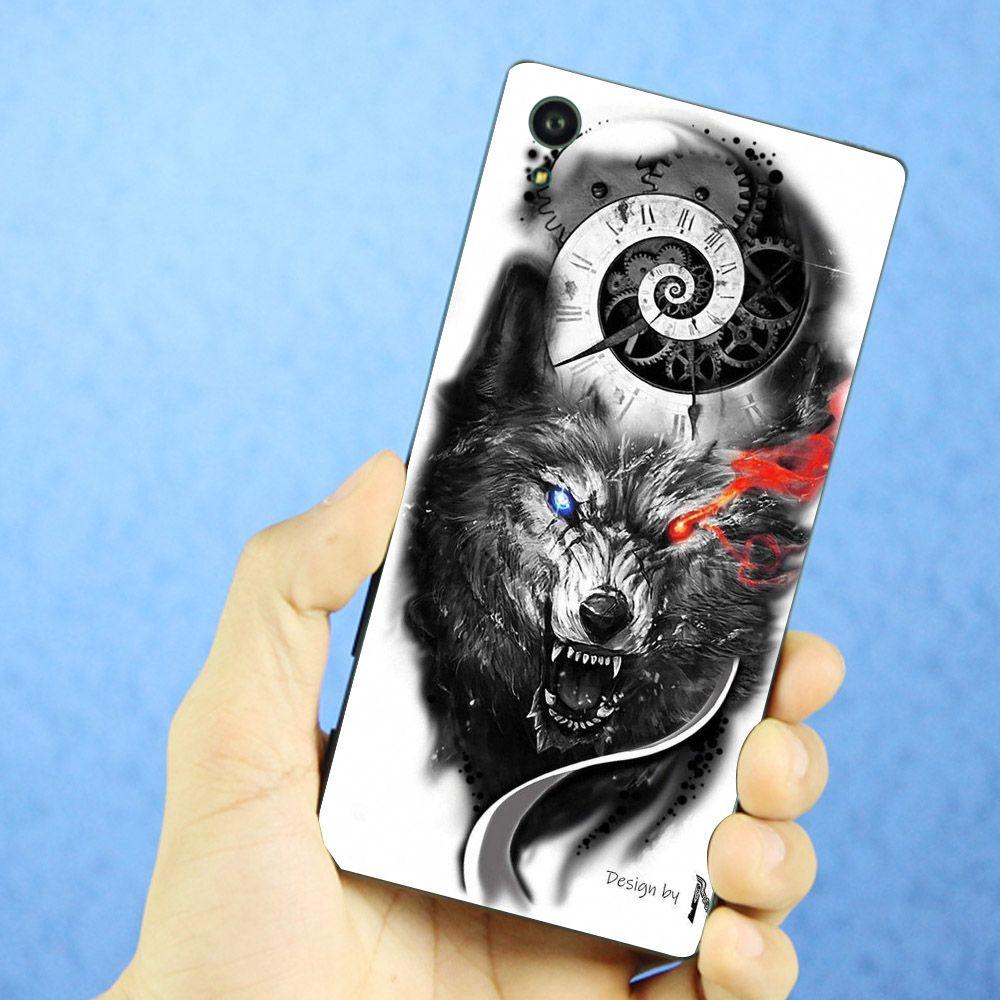 Ốp lưng cứng viền dẻo dành cho điện thoại sony xperia xa1 ultra - đôi mắt sói ms dmsd001
