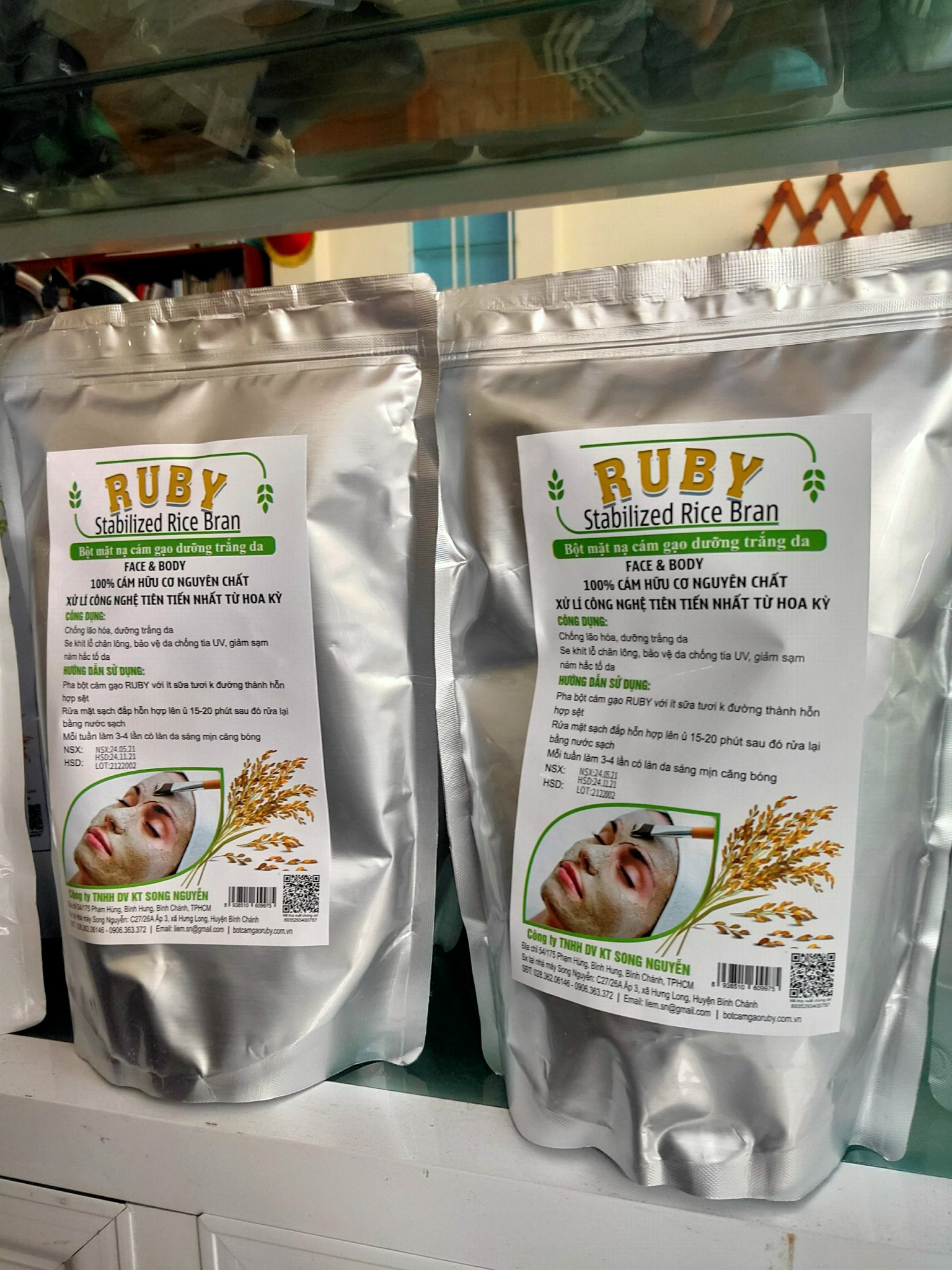 Mặt nạ cám gạo loại 250g