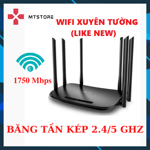[BẢO HÀNH 12T]Bộ phát wifi xuyên tường 6 râu TPLINK 7300 chuẩn tốc độ AC 1750 Mbps - Router wifi xuyên tường modem wifi, cục phát wifi, cục kích wifi, bo phat wifi - Hàng Thanh Ly 95%