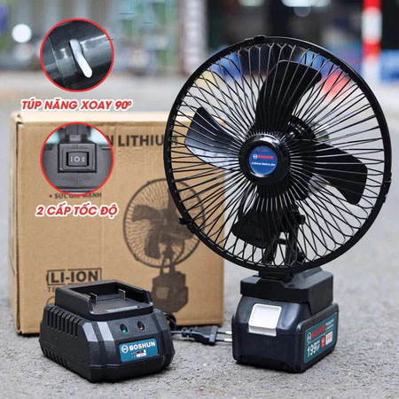 MiaXia Joy Quạt điện lithium ngoài trời không dây lắc đầu tuổi thọ pin dài động cơ đồng nguyên chất Quạt gió mạnh