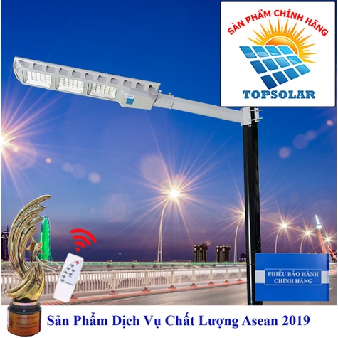 Đèn đường năng lượng mặt trời solar light top solar 300w vỏ kim loại