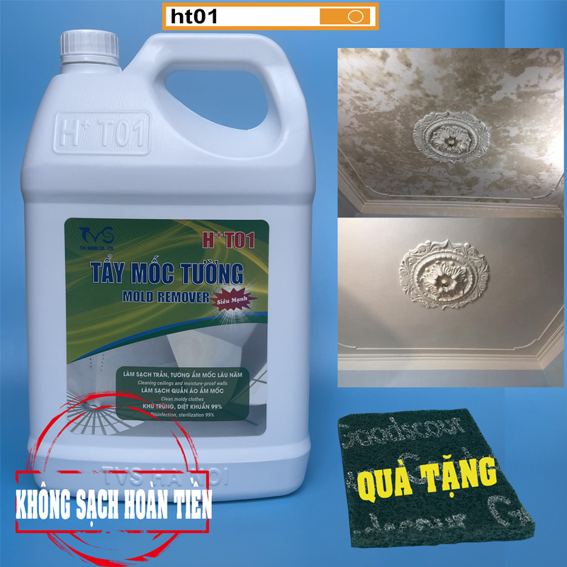 Tẩy mốc tường, tẩy mốc quần áo đậm đặc HT01-1,8L