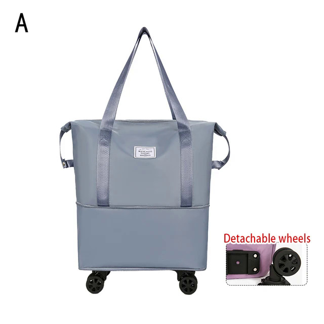 Dhfjwheel Túi Du Lịch Đa Chức Năng Khô Ướt Tách Hành Lý Lưu Trữ Túi Xách Tay Công Suất Lớn Tập Thể Dục Thể Thao Golf Chuyến Đi Handbagghs