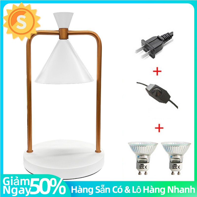 Đèn nến nóng chảy phong cách Bắc Âu, đốt nến thơm, xông tinh dầu