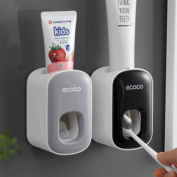 Hộp nhả kem đánh răng ecoco, dụng cụ lấy kem, nặn kem, nhả kem đánh răng tự động thông minh