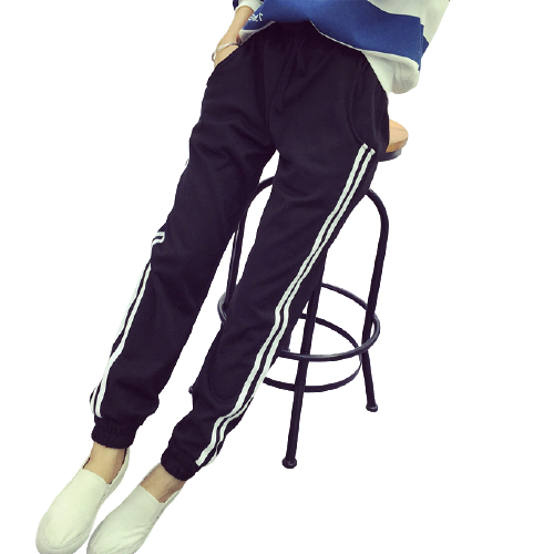 Quần dài bo chân jogger nữ viền 2 sọc lưng chum thời trang thể thao thu hè JG02