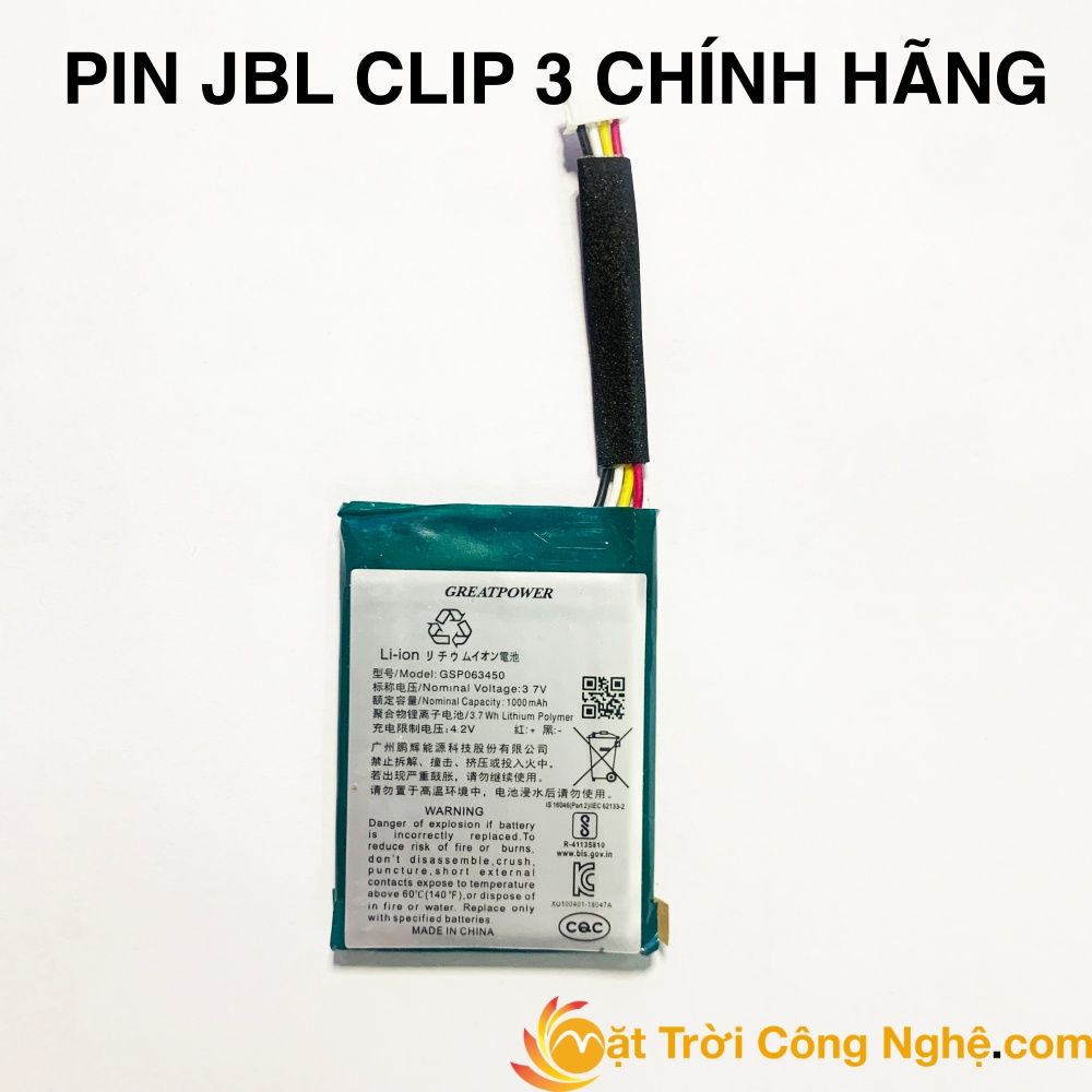 Pin loa jbl clip 3 - thay pin loa jbl clip 3