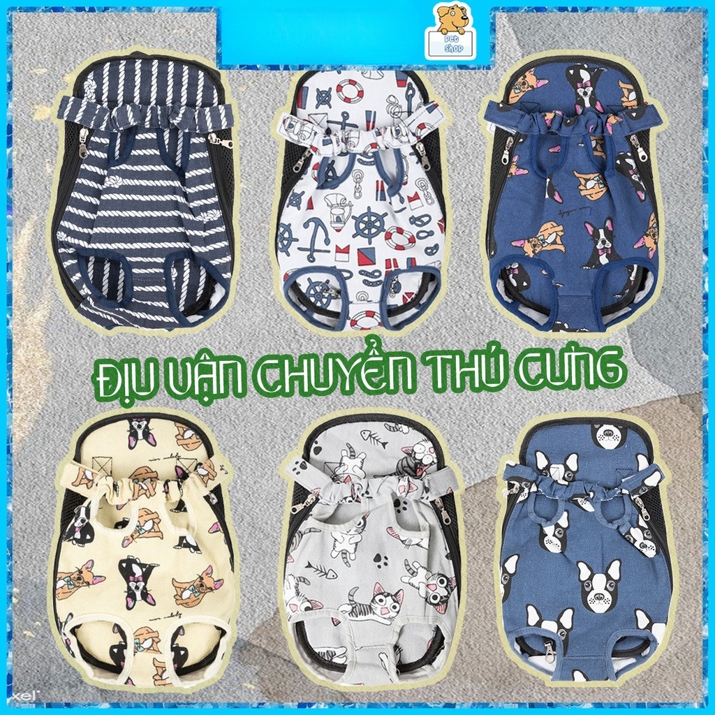 Địu vải vận chuyển thú cưng - gònpetshop