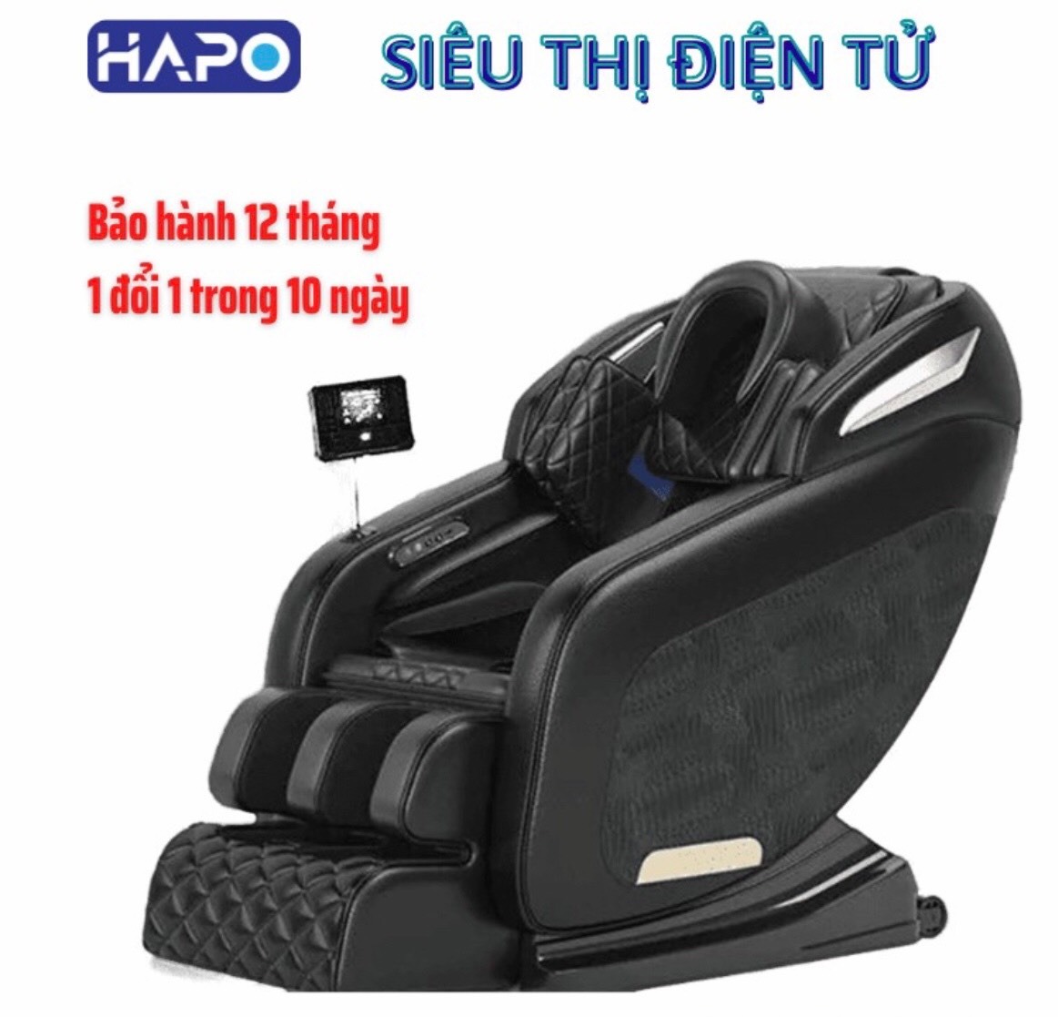 Ghế Massage toàn thân cao cấp đa năng công nghệ Hàn Quốc HP01, có hồng ngoại giúp giảm căng thẳng mệt mỏi - Ghế trị liệu Ghế Mát xa cao cấp Hapo 01