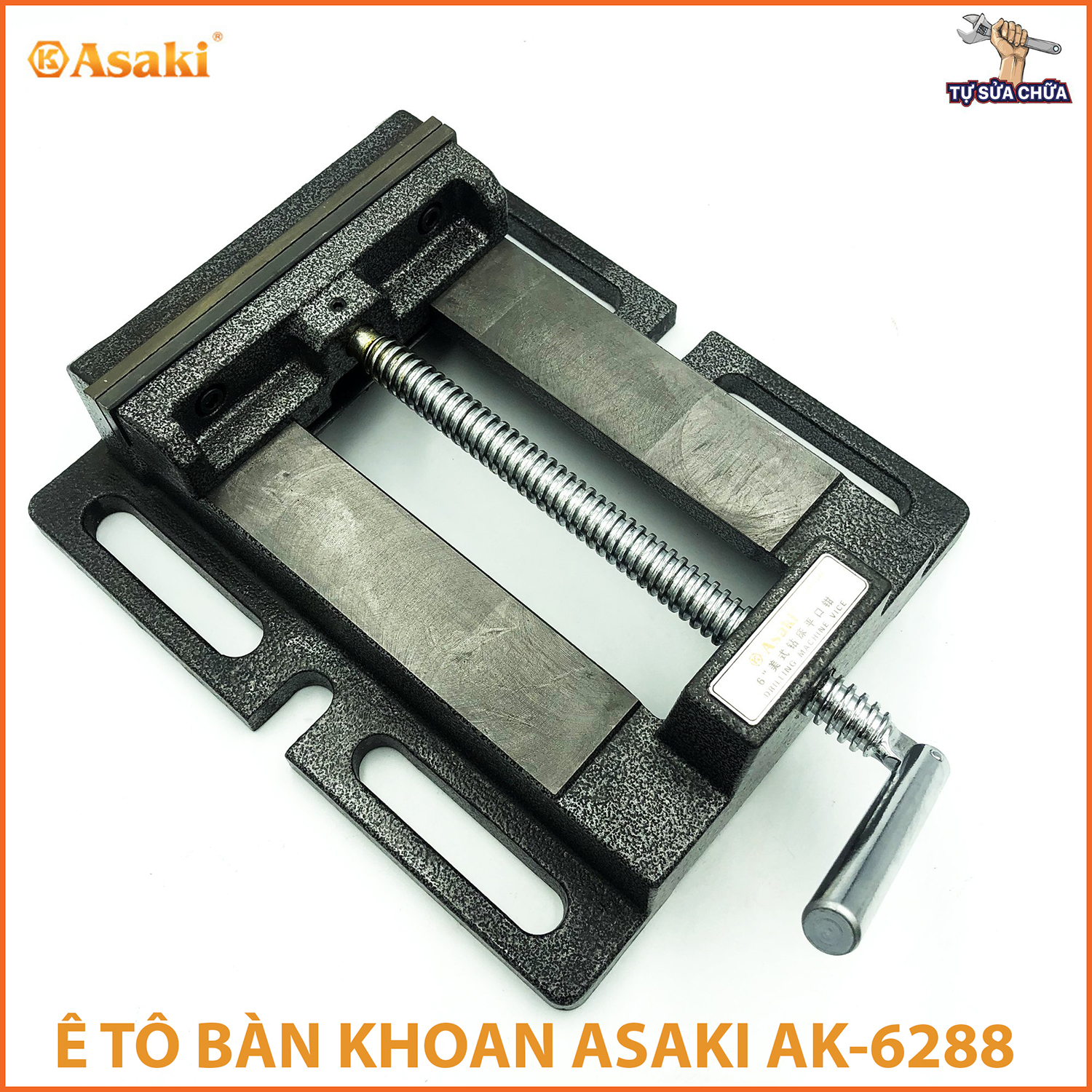 Ê tô bàn khoan 150mm Asaki AK-6288 loại xịn chuyên dùng kẹp chặt các chi tiết trong quá trình gia công