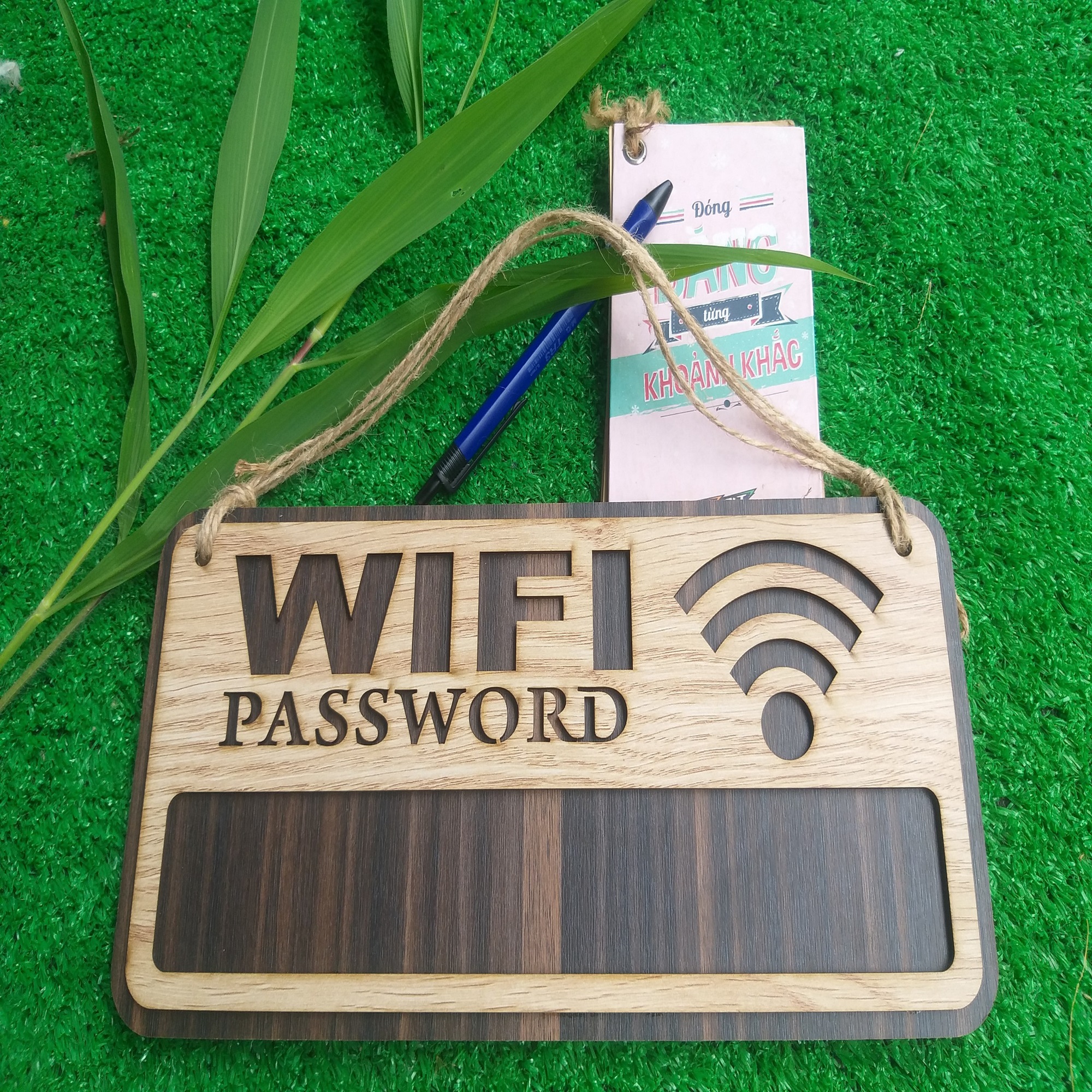 [Tặng kèm dây treo, có video] Bảng ghi password/ mật khẩu wifi đẹp tiện dụng