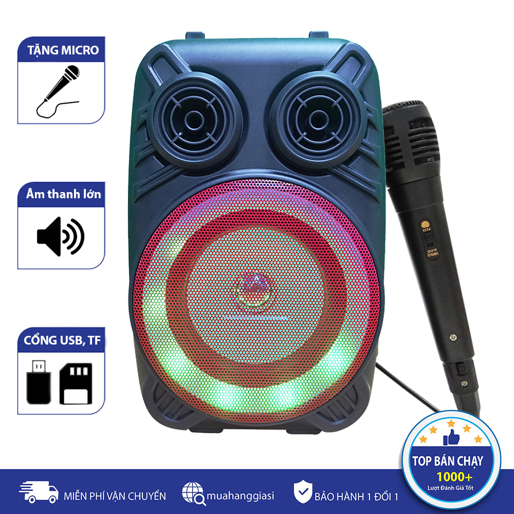 Loa Kẹo Kéo Công Suất Lớn, loa bluetooth karaoke mini cầm tay, loa hat karaoke - Sản phẩm chính hãng, bảo hành uy tín 1 đổi 1 Mẫu mới nhất 2021
